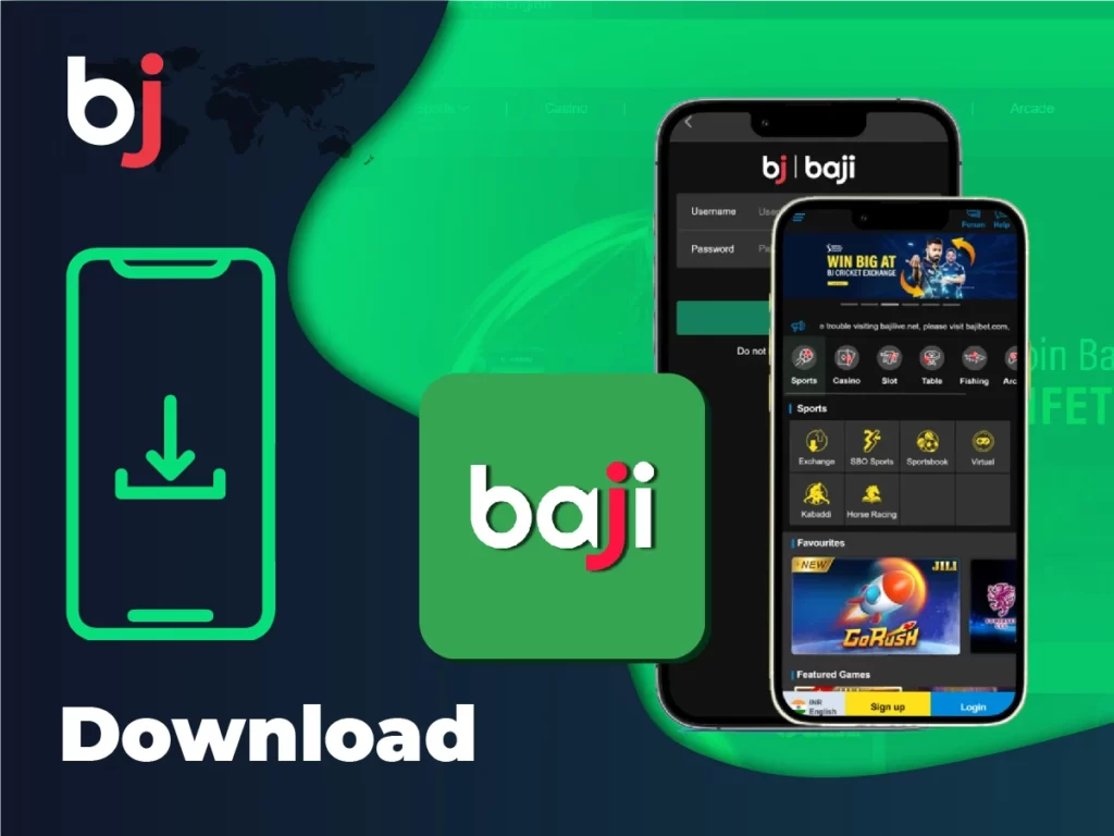 Download Baji app in order to access the online casino from your mobile device